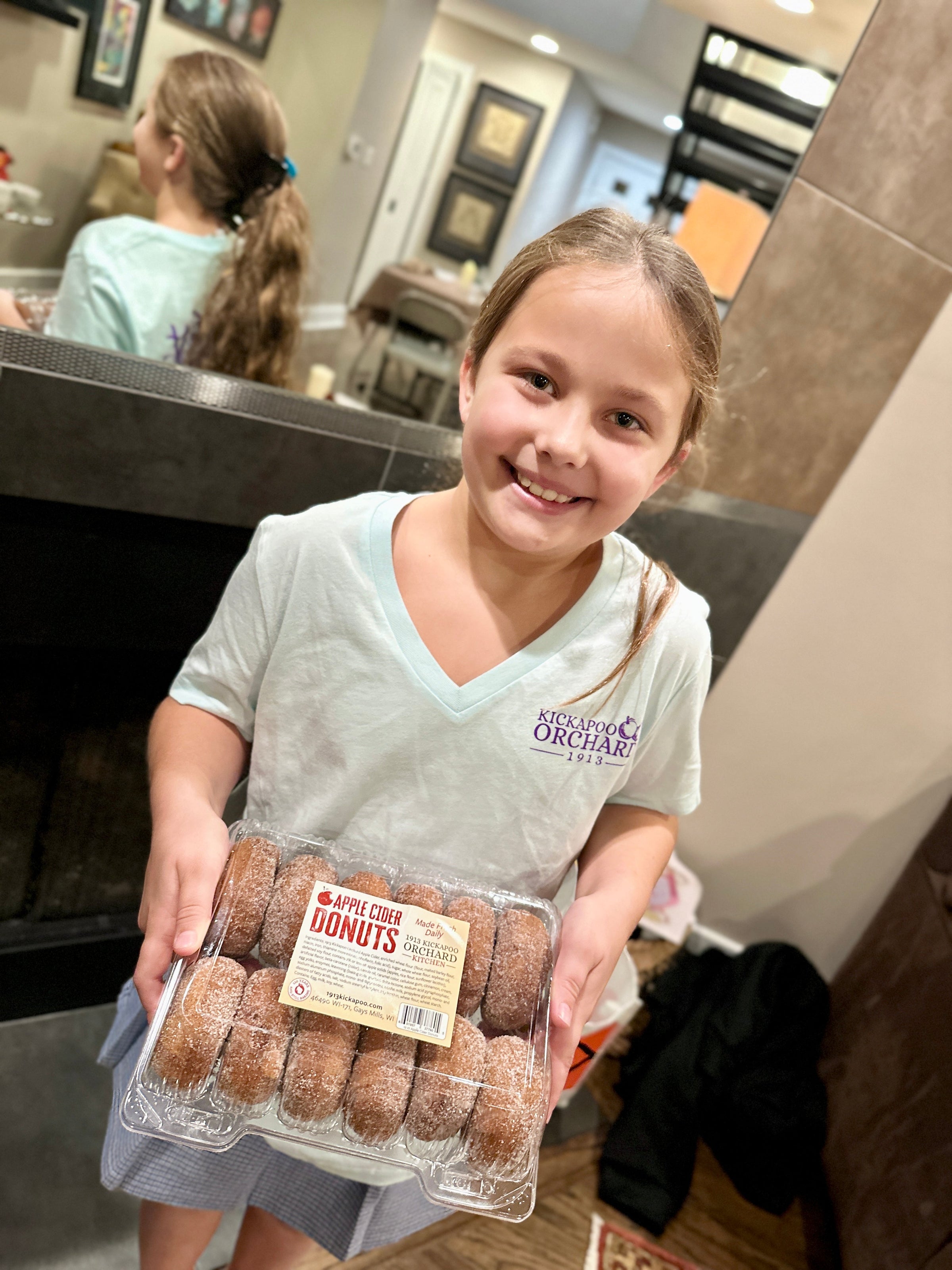 Customer favorite cider donuts from 1913 Kickapoo Orchard in Gays Mills, Wisconsin.