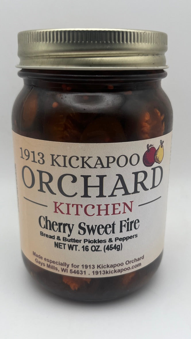 Cherry Sweet Fire – Bread & Butter Pickles & Peppers - 16 oz
