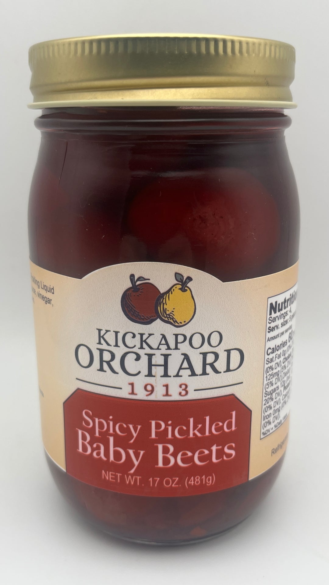 Spicy Pickled Baby Beets – 17 oz