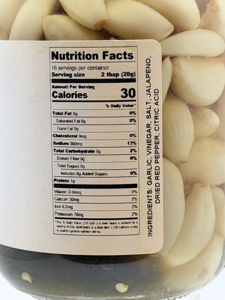 Spicy Pickled Garlic